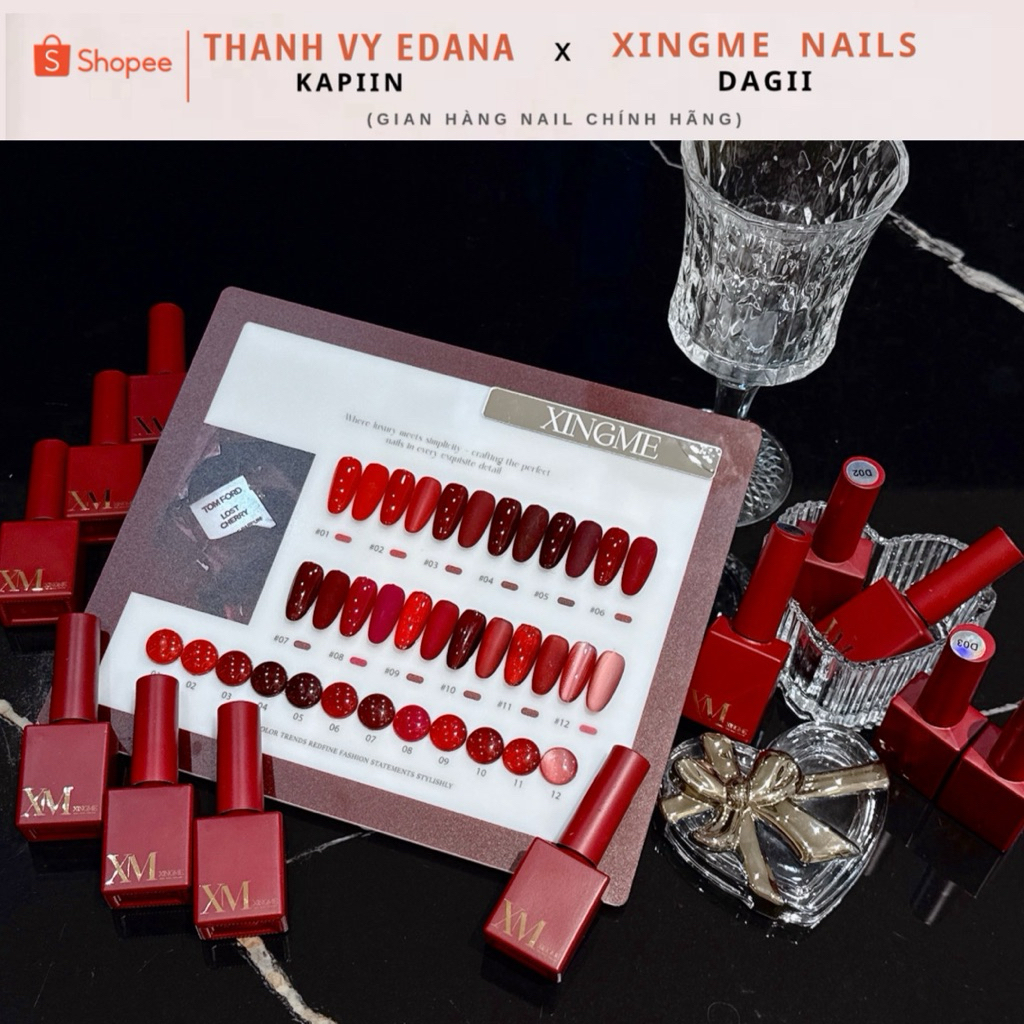 Sơn móng XINGME Nail gel ( Sơn gel đỏ 12 màu lẻ XINGME)