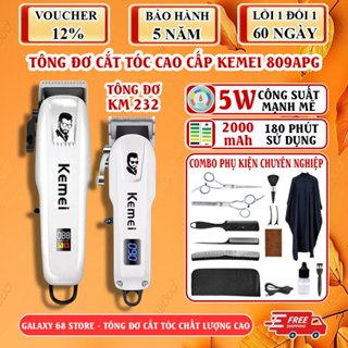 Tông Đơ Cắt Tóc Kemei KM 809APG và KM 232 Tăng Đơ Cắt Tóc Nam Chính Hãng Có Màn Hình LED Cao Cấp