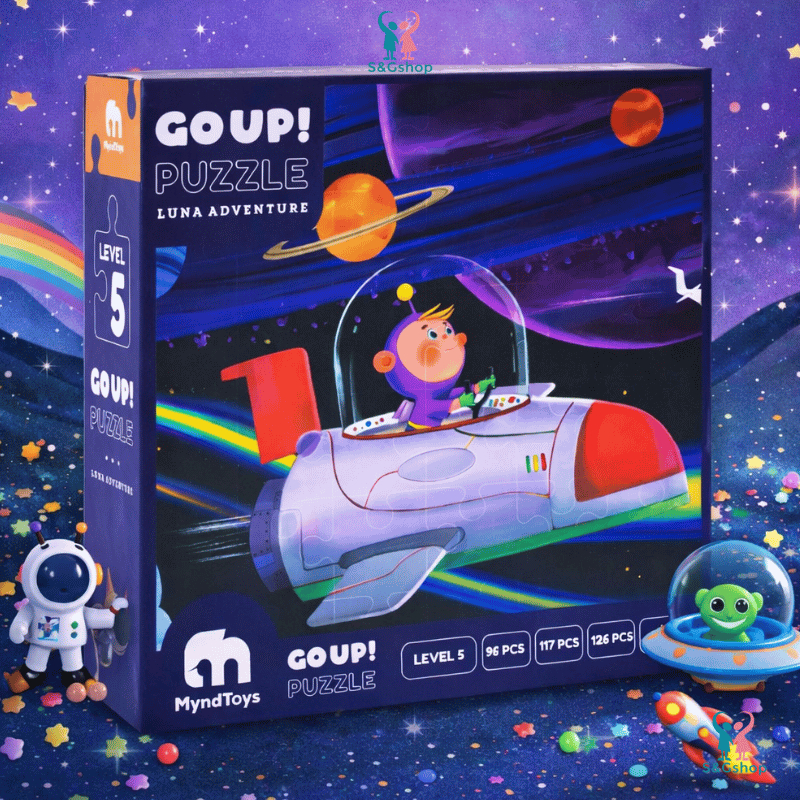 Đồ Chơi Xếp Hình MyndToys Go Up Puzzle LV5 Luna Adventure – Bộ Puzzle Không Gian Phát Triển Tư Duy C