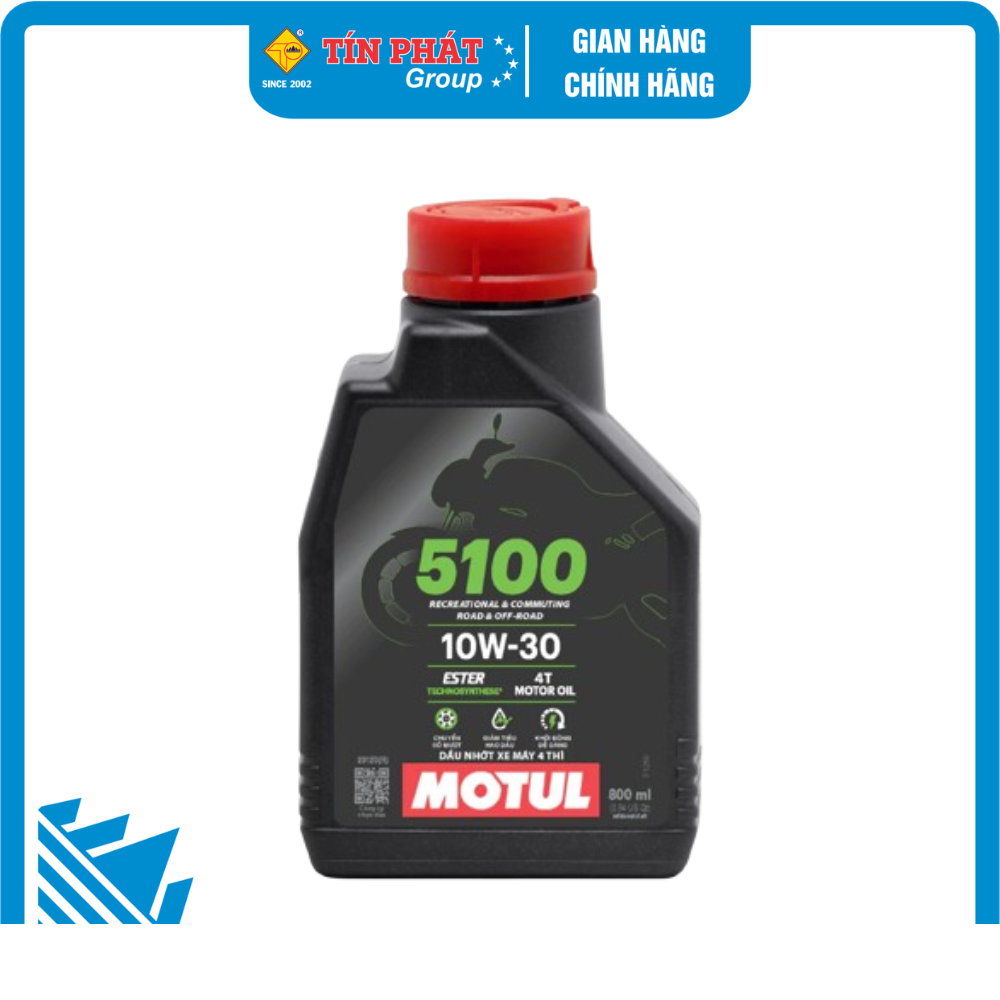 M51001 Nhớt MOTUL 5100 4T 10W30 (0.8L)