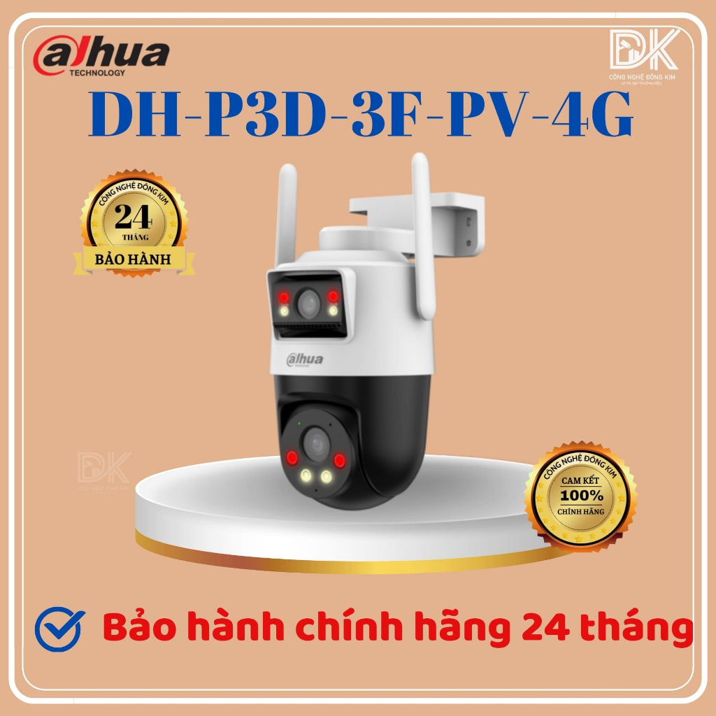 Camera IP PT 4G 3MP+3MP DAHUA DH-P3D-3F-PV-4G