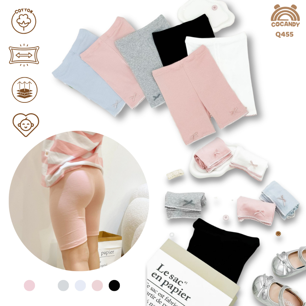 Quần cho bé -Set quần legging cộc COTTON K2, K3 COCANDY cho bé của COCANDY mã Q302,Q455
