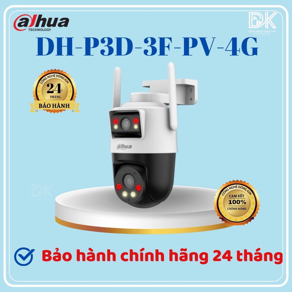 Camera IP PT 4G 3MP+3MP DAHUA DH-P3D-3F-PV-4G