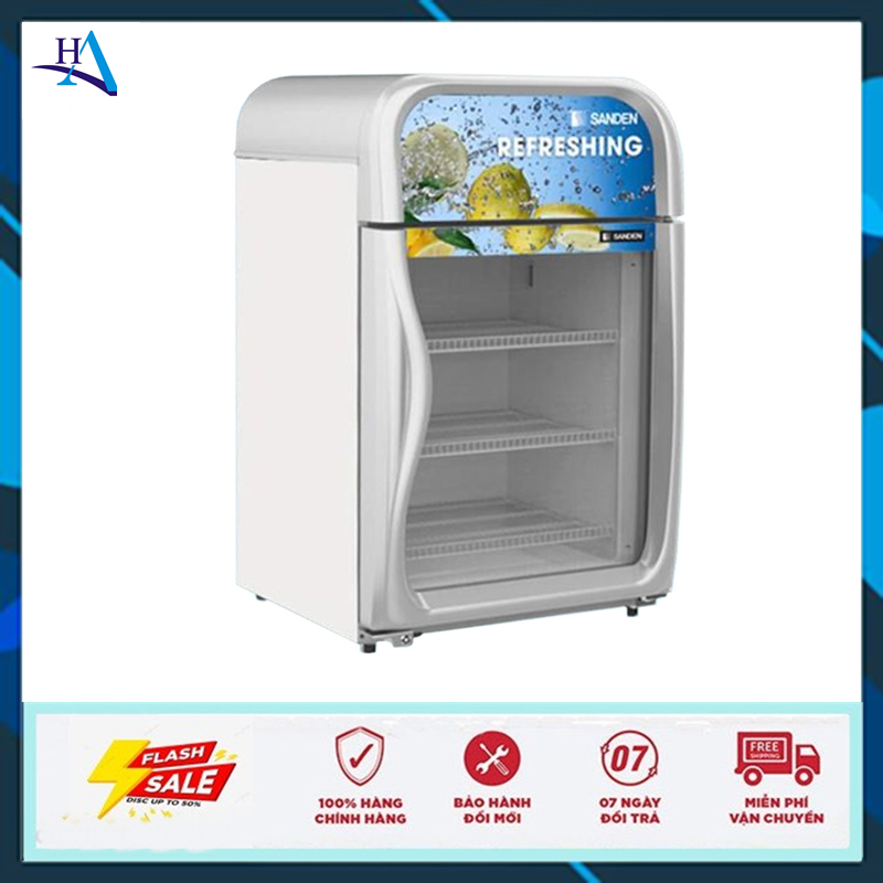 Tủ đông đứng mini mặt kính Sanden Intercool SNR-0100 100L (Miễn phí giao tại HCM-ngoài tỉnh liên hệ 