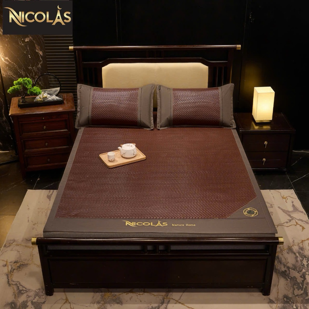 Chiếu Mây Ngải Cứu Nicolas Cao Cấp – Chiếu Mát 5D Kháng Khuẩn, Thoáng Khí