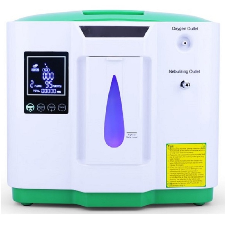 Chính hãng, máy tạo oxy 9 lít tại nhà cho người bệnh, có chức năng xông khí dung DEDAKJ DE-2AW