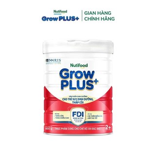 (HSD T12-2027) (Tích Điểm + Kèm Quà) Sữa Bột Grow Plus  2+ LON 850g Suy Dinh Dưỡng Và Thấp Còi (Đỏ).