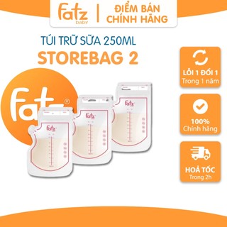 Túi trữ sữa mẹ Fatz Baby StoreBag 2 250mL Hộp 30 túi vô trùng có vòi rót tiện lợi FB0123MC
