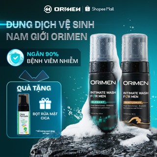 Dung dịch vệ sinh nam Orimen sạch khuẩn, ngăn ngừa viêm ngứa, bọt vệ sinh nam lưu hương nam tính 120ml