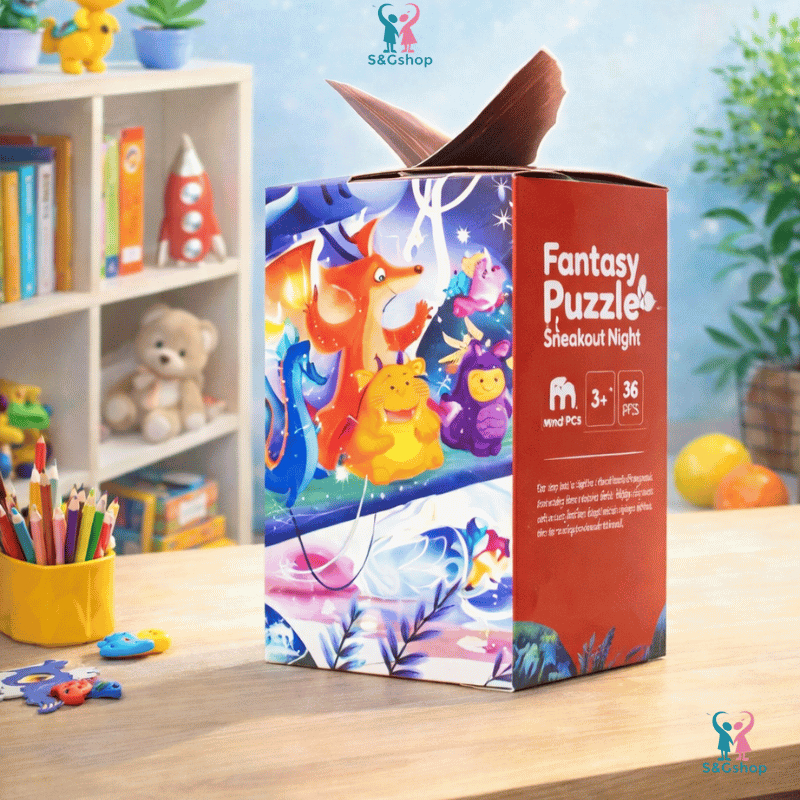 Bộ Xếp Hình MyndToys Fantasy Puzzle Sneakout Night 126 Mảnh – Puzzle Phát Triển Tư Duy Cho Bé 3+