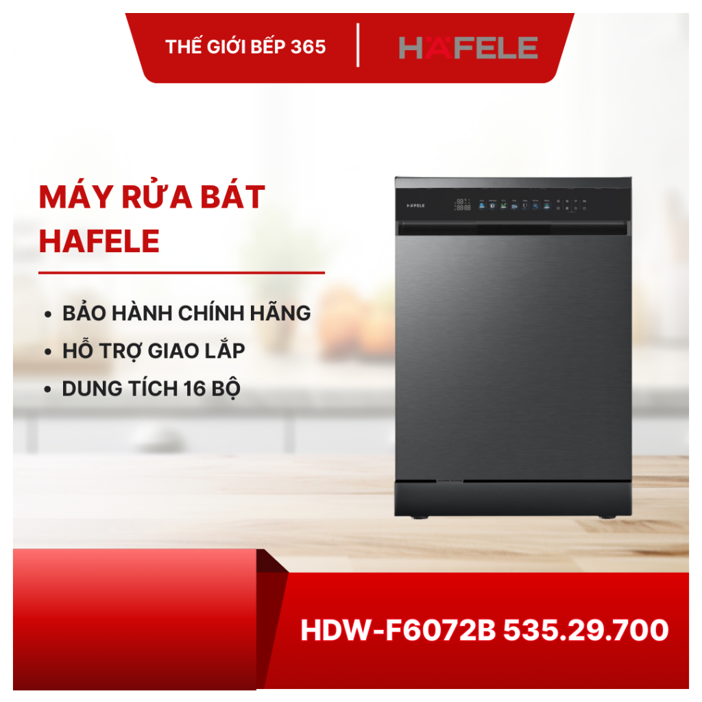 Máy rửa bát Hafele HDW-F6072B 535.29.700 - Tiết Kiệm Nước, Thiết Kế Hiện Đại