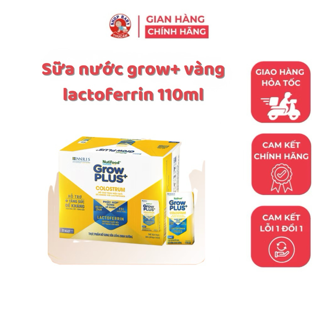 Sữa công thức pha sẵn Grow+ Lactoferrin 110ml