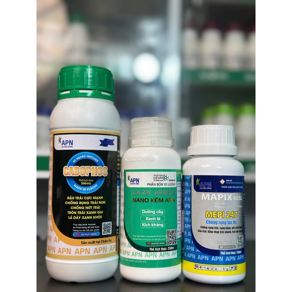 BỘ 3 ĐẬU TRÁI (CABOPHOS+NANO KẼM+MEPI 247) CTY AN PHÁT NÔNG