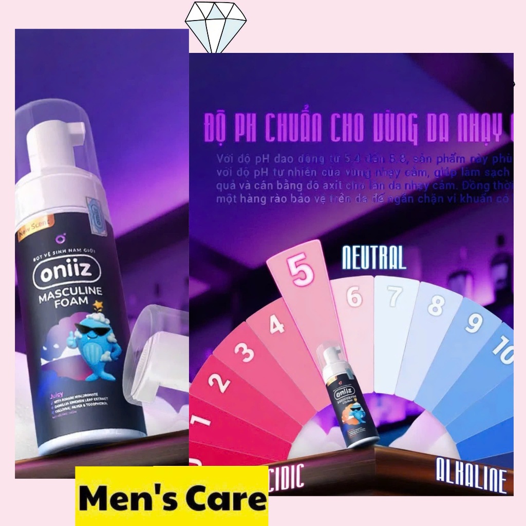 Combo 2 Bọt Vệ Sinh Nam Oniiz Tạo Bọt 100ml Sạch Thơm Khử Mùi