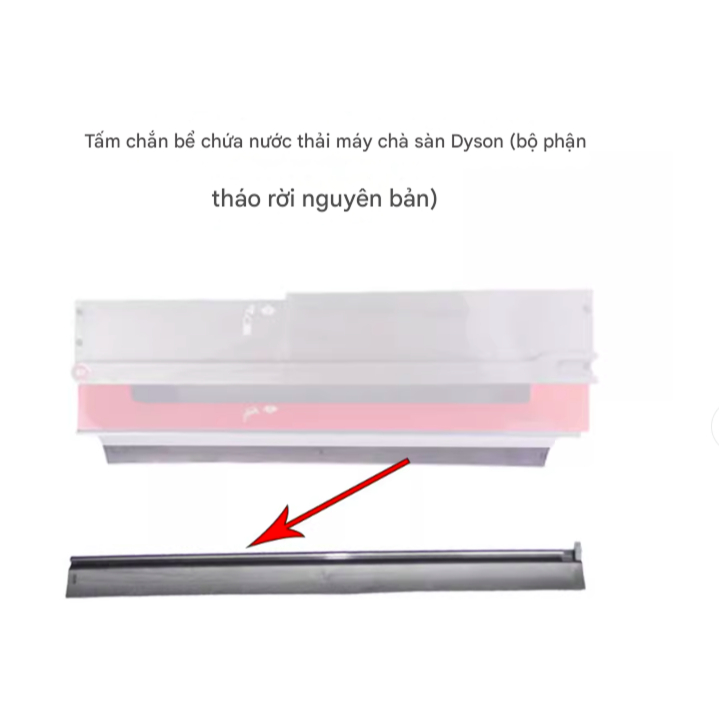 Miếng cao su gạt nước bẩn cho đầu lau nhà Dyson V12/V15