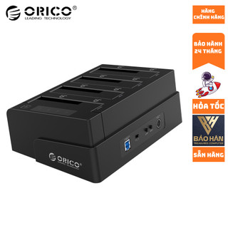 Đế ổ cứng 4 khe cắm 3.5" và 2.5" sata 3 usb 3.0 orico 6648us3-c - hàng chính hãng