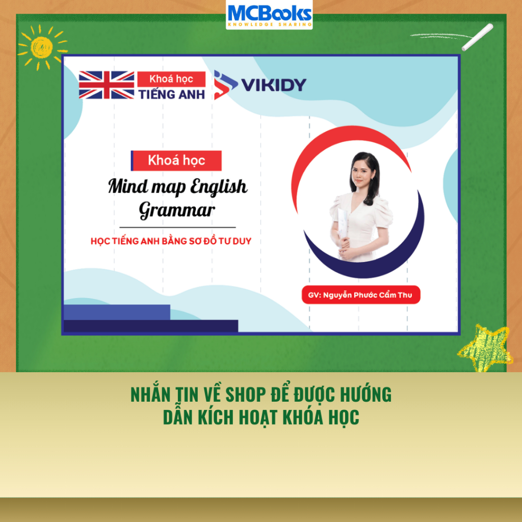 [E-voucher]  Khóa học Mind map English Grammar - Ngữ pháp tiếng Anh bằng Sơ đồ tư duy - Nhắn cho shop để lấy mã