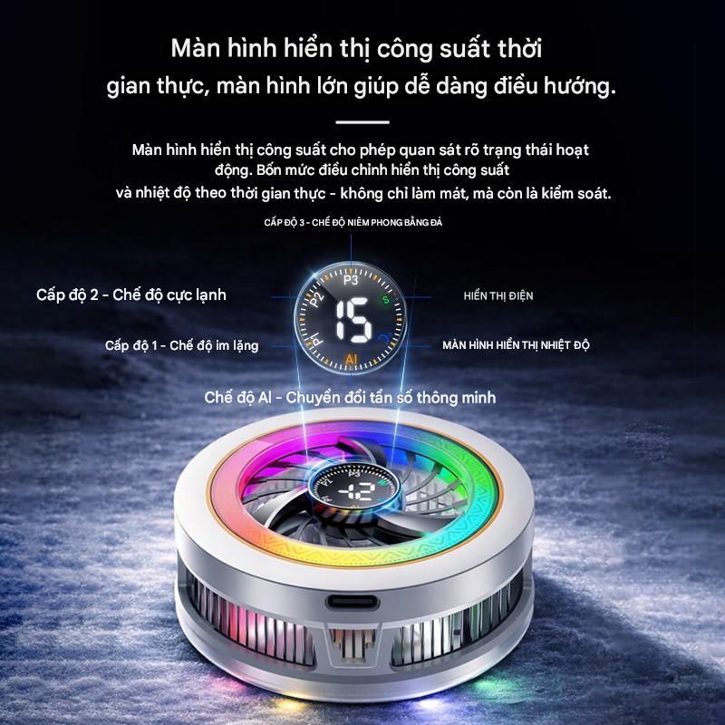 Quạt tản nhiệt điện thoại sò lạnh K6 Ai làm lạnh nhanh không tụt fps khi chơi game pubg | BigBuy360 - bigbuy360.vn