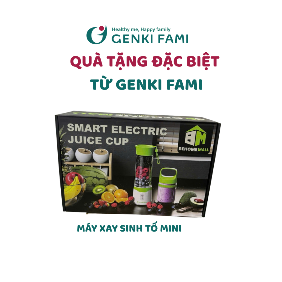 Quà Tặng Đặc Biệt Từ Genki Fami Máy Xay Sinh Tố Mini