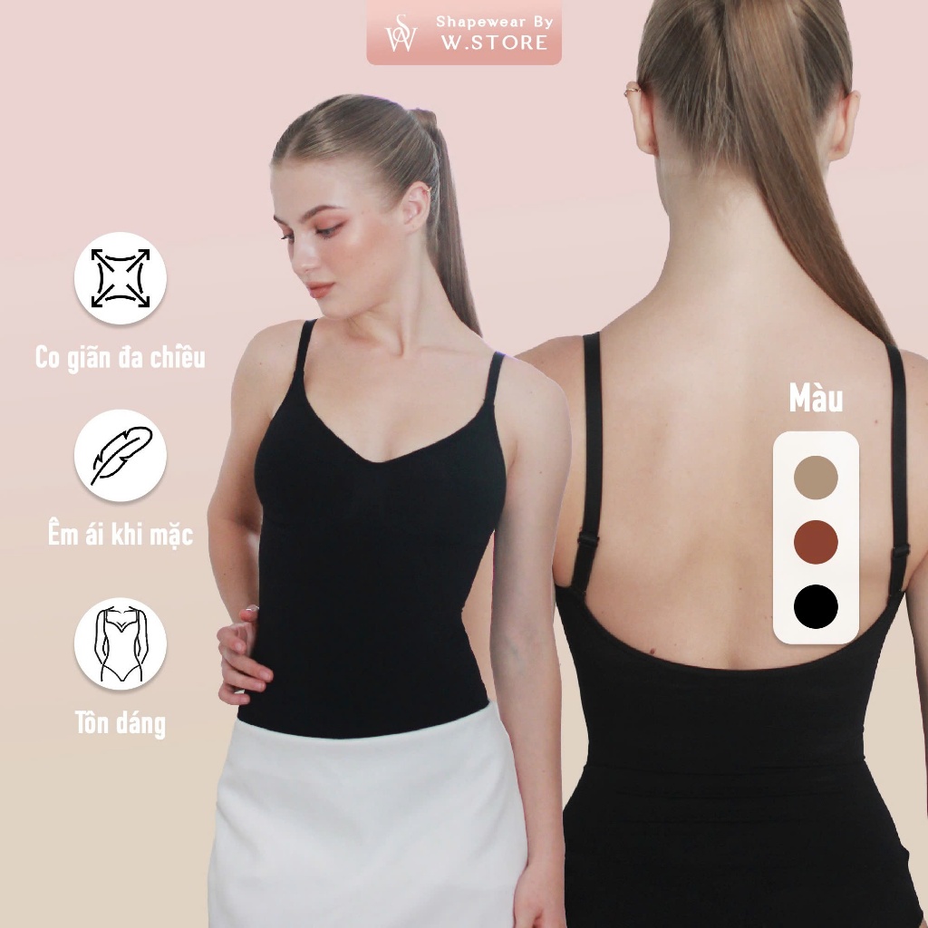[NAOMI] Áo Gen Bodysuit Định Hình Toàn Thân - Điêu Khắc Siết Eo, Gom Gọn Shape Fit Body - Chính Hãng