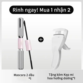 Mascara Hai Đầu Chống Mồ Hôi & Nước 24H - Dày Mi, Cong Vút Tự Nhiên Không Lem - Thanh Kim Loại, Dễ Dùng Cho Người Mới