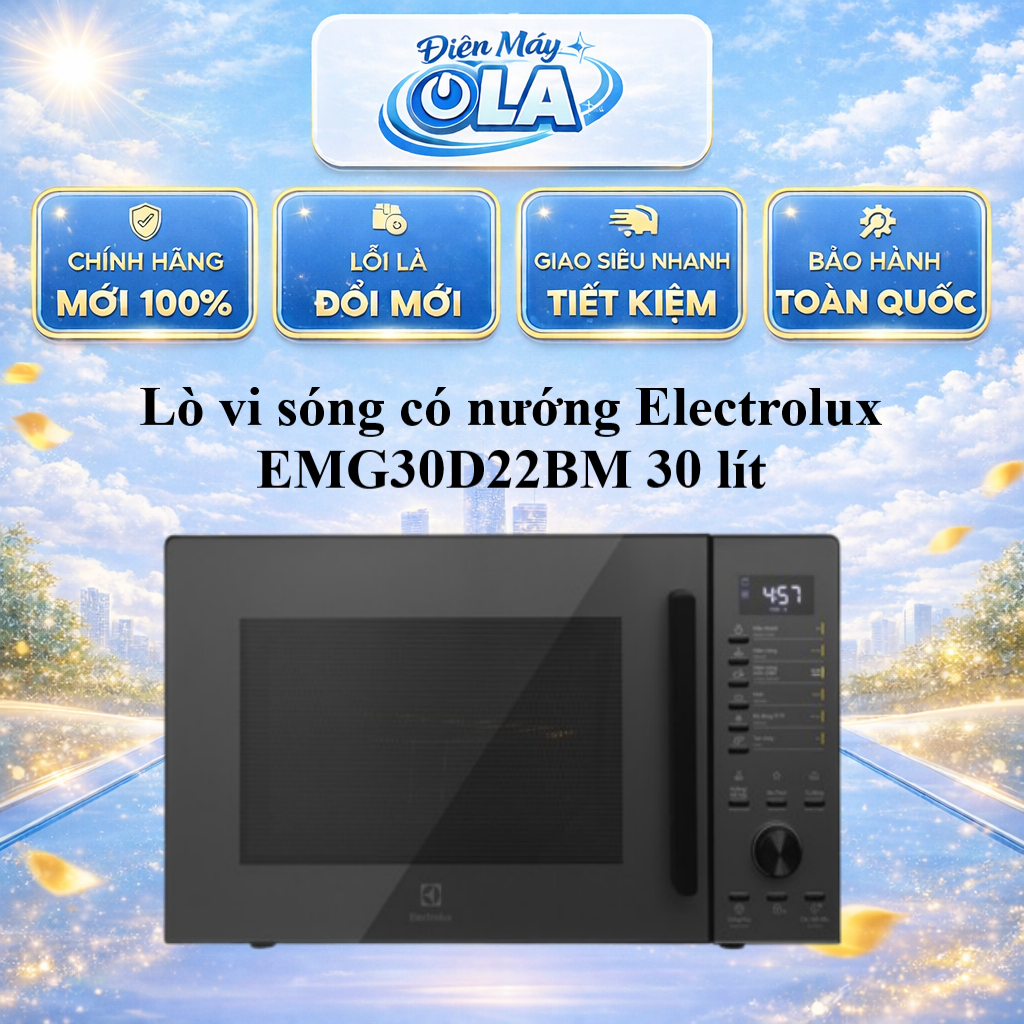 Lò vi sóng có nướng Electrolux EMG30D22BM 30 lít - GIAO TOÀN QUỐC