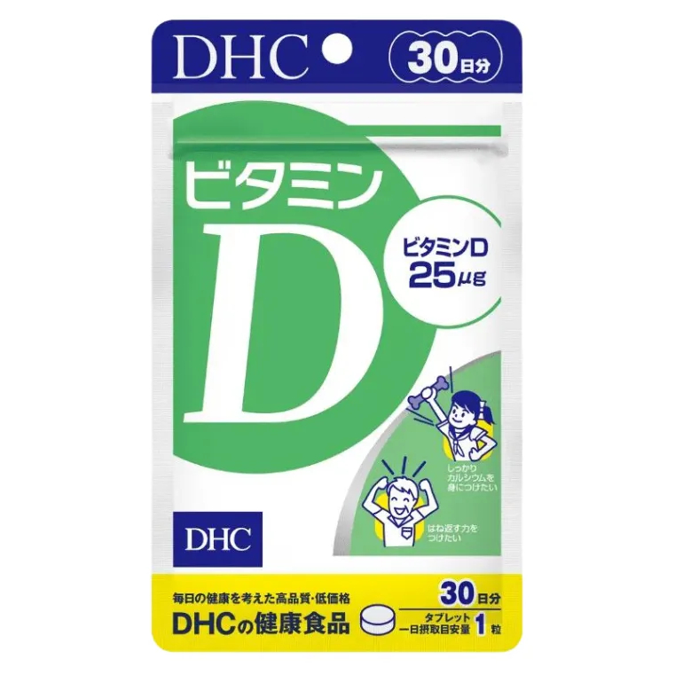 Viên uống Vitamin D giúp hấp thu canxi phòng ngừa loãng xương/ Vitamin D 30 Days G-30v DHC