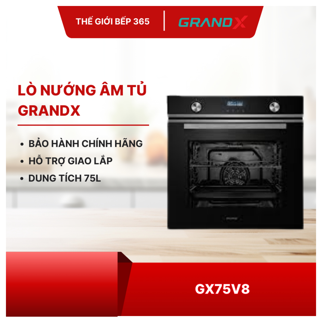 Lò nướng âm tủ GrandX GX75V8 - Chức Năng Hẹn Giờ, An Toàn