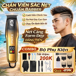 Tông Đơ Chấn Viền, Tăng Đơ Cắt Tóc Bấm Viền Chuyên Nghiệp Chính Hãng Combo Kemei J03, Kemei KM709A