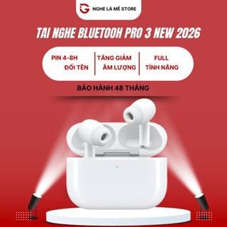 Tai nghe Bluetooth Không Dây Pro 3 Bản 8H Định Vị Đổi Tên Nghe Nhạc Dùng Cho Mọi Dòng Máy.