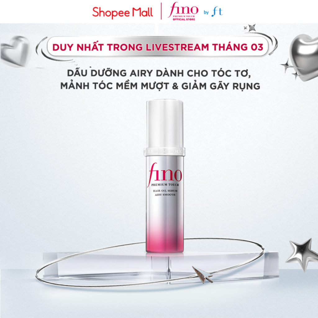 [KOL LIVESTREAM] DẦU DƯỠNG TÓC FINO CAO CÁP AIRY SMOOTH 70ml