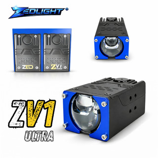 Đèn LED Trợ Sáng Bi Cầu ZV1 ULTRA ZED LIGHT - Siêu Sáng, Pha Màn Chập Kèm Pha Laser Mạnh Chiếu Xa 300m, Lắp Oto, Xe Máy