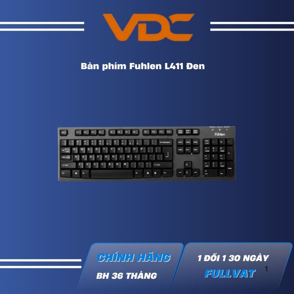Bàn phím Fuhlen L411 Đen
