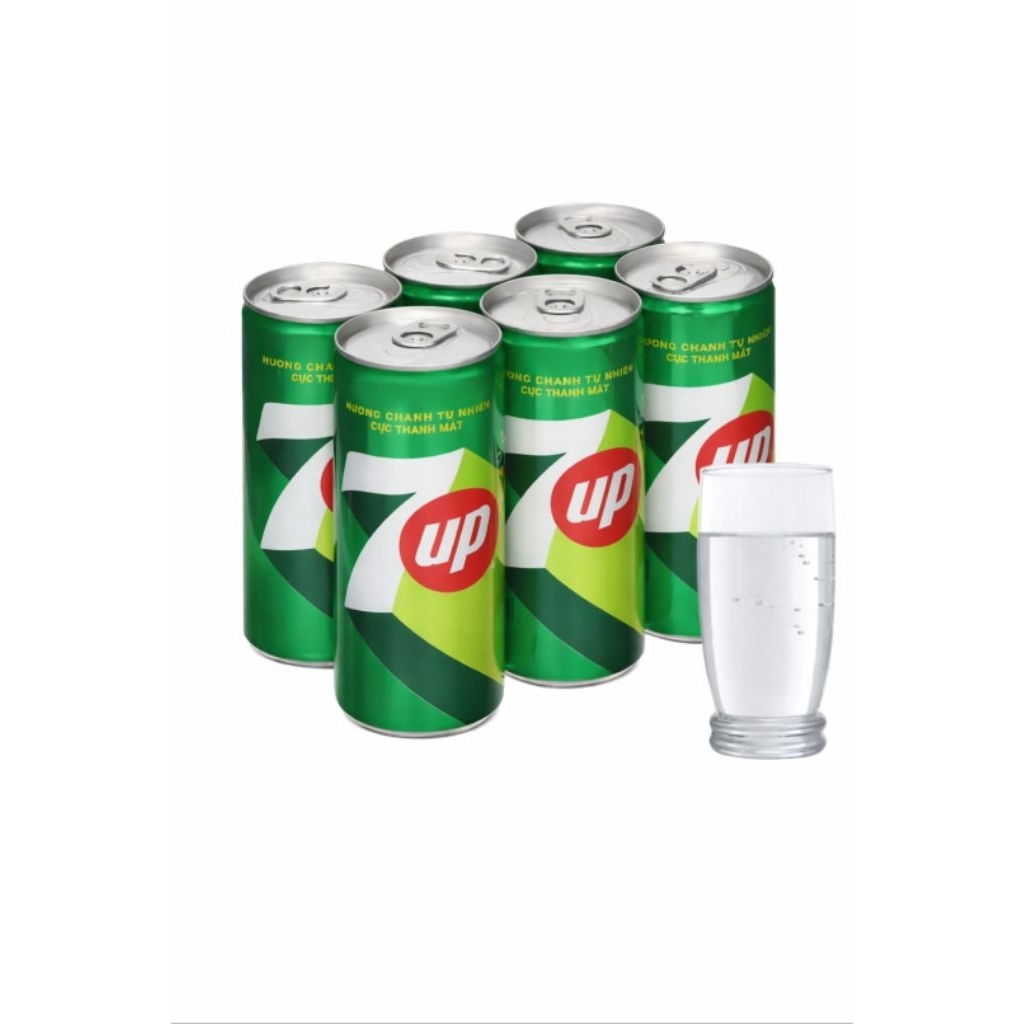 Nước ngọt 7Up Chanh lốc 6 lon 330ml