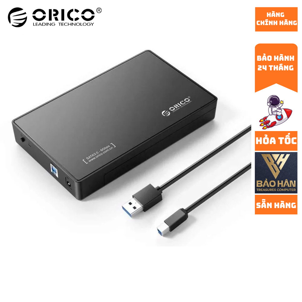 Hộp ổ cứng 2.5", 3.5" SSD/HDD SATA 3 USB 3.0 ORICO Hỗ Trợ Tới 8TB - Hàng Chính Hãng