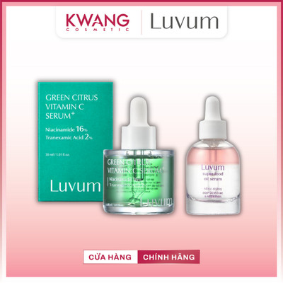 Tinh chất Luvum dưỡng trắng, mờ thâm, chống lão hóa, căng bóng da Serum 30ml Hàn Quốc skincare