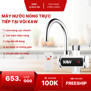 Máy nước nóng lạnh lắp đặt tại vòi làm nóng nhanh, Tiết kiệm điện - Có chống giật - Bảo hành 1 năm