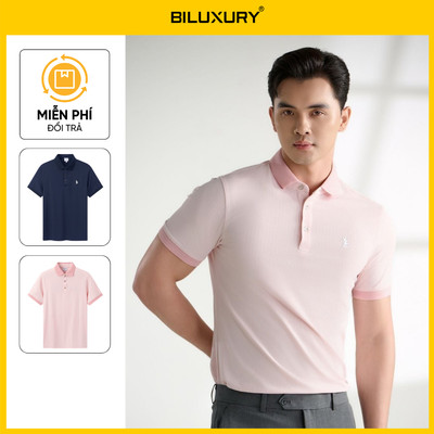 Áo Polo Nam Thiết Kế 9APCH562 Biluxury Form Slimfit Thiết Kế Hoạ Tiết Cao Cấp Thoáng Khí Bền Màu