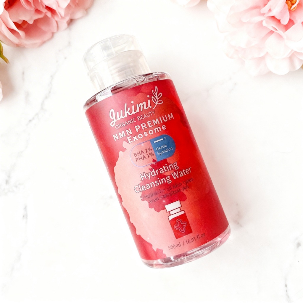 Nước Tẩy Trang Jukimi NMN Premium Exosome Hydrating Cleansing Water 400ml – Làm Sạch & Cấp Ẩm Cho Da