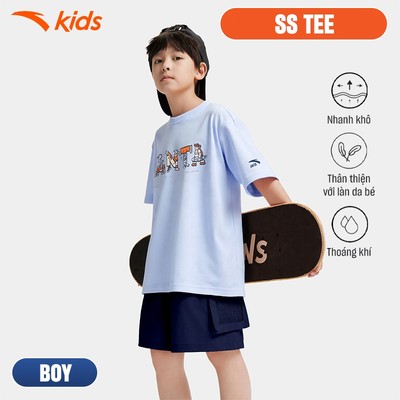 Áo Phông Ngắn Tay Bé Trai ANTA Kids 3525C8103