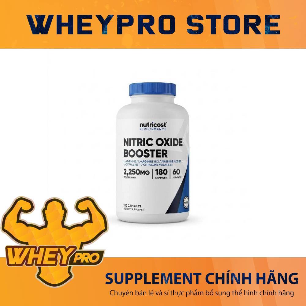 Nutricost Nitric Oxide Booster 2250mg -Không Caffeine