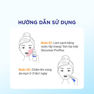 Combo 2 Kem Chấm Giảm Mụn Giảm Sưng Viêm, Mờ Thâm Sẹo Thế Hệ Mới Decumar ProMax 15g - DPM2K