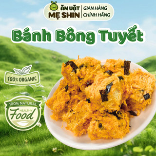 [COMBO 1KG] Bánh Bông Tuyết Chà Bông Trứng Muối Nhân Bánh Cá Mặn, Ăn Vặt Healthy