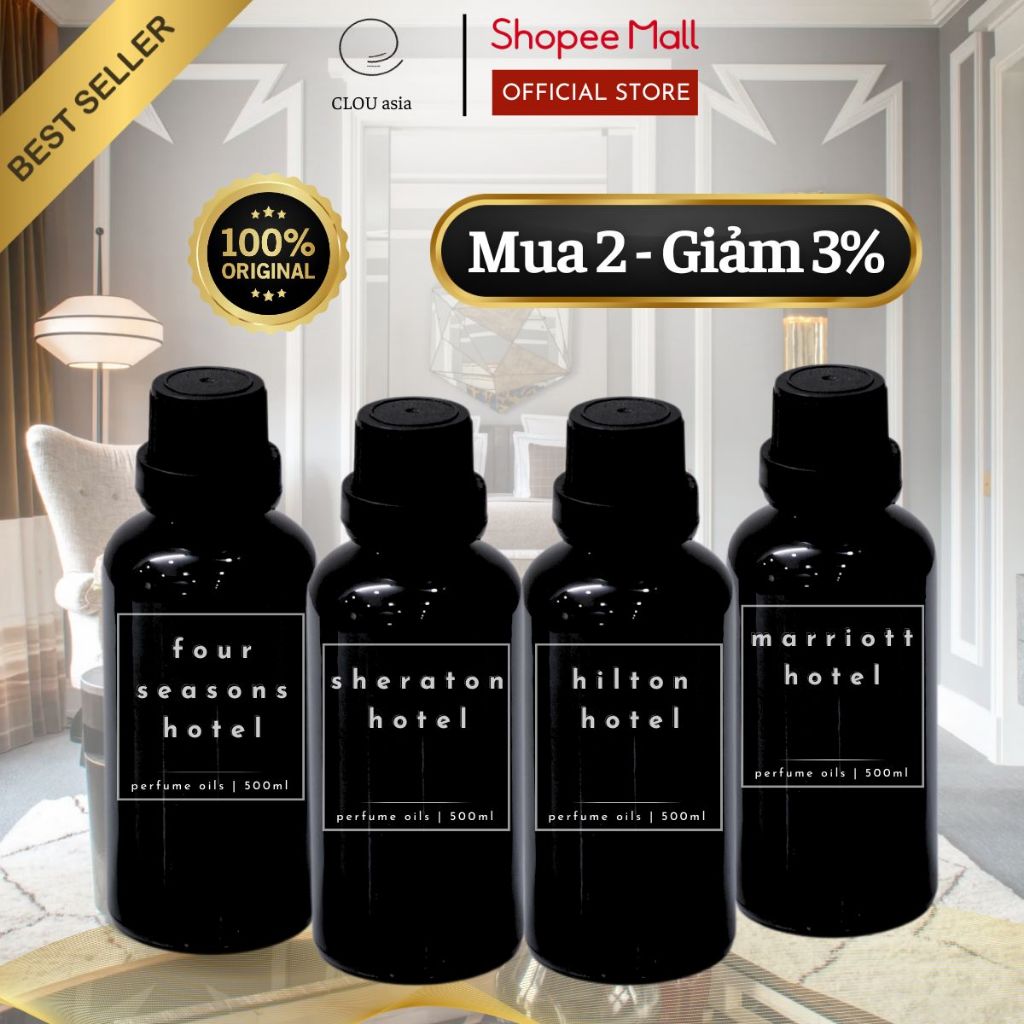 Tinh Dầu Thơm Phòng Mùi Hương Khách Sạn Cao Cấp 50ml | CLOU