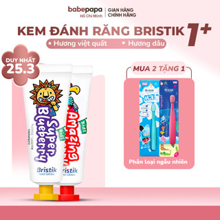 Kem Đánh Răng Cho Bé Bristik Hữu Cơ Hàn Quốc Kem Đánh Răng Cho Bé Từ 1 Tuổi Ngăn Ngừa Sâu Răng, Mảng Bám