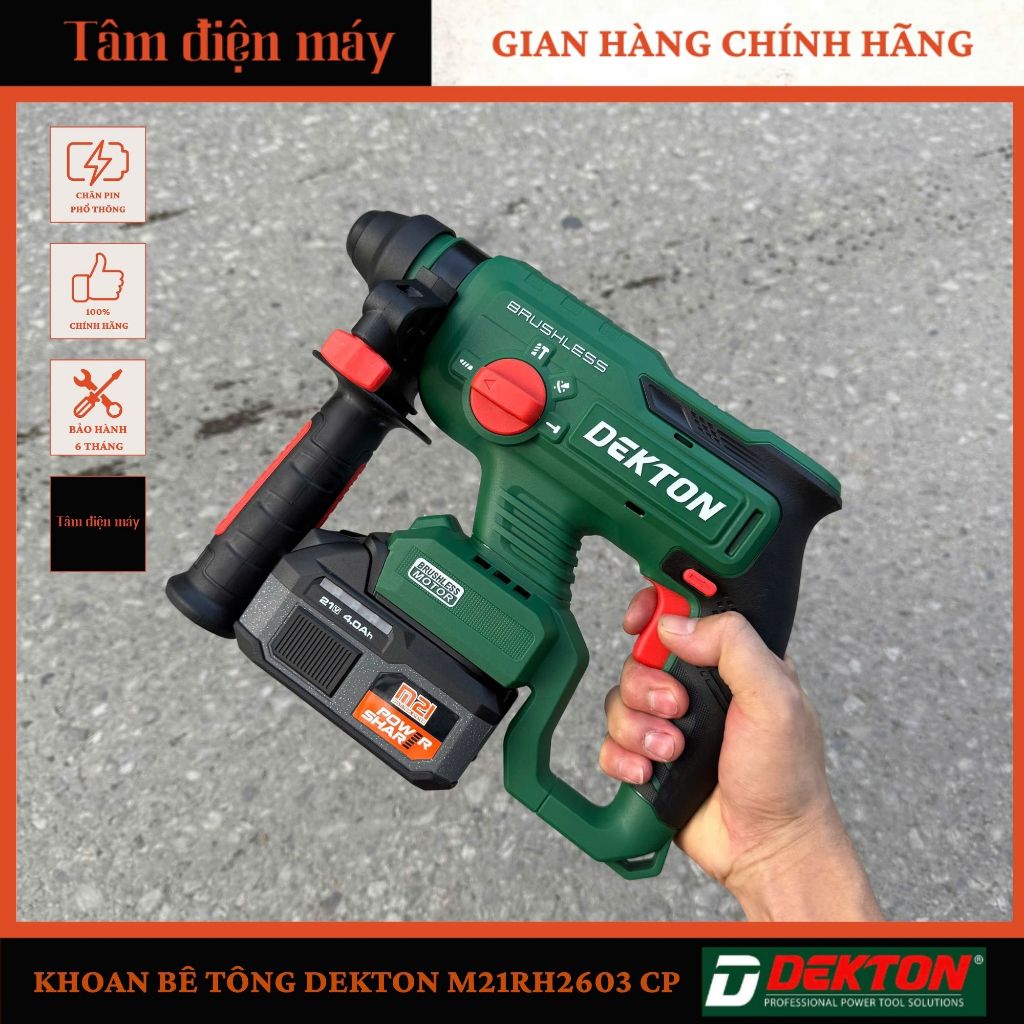 MÁY KHOAN BÊ TÔNG DEKTON M21-RH 2603 CP