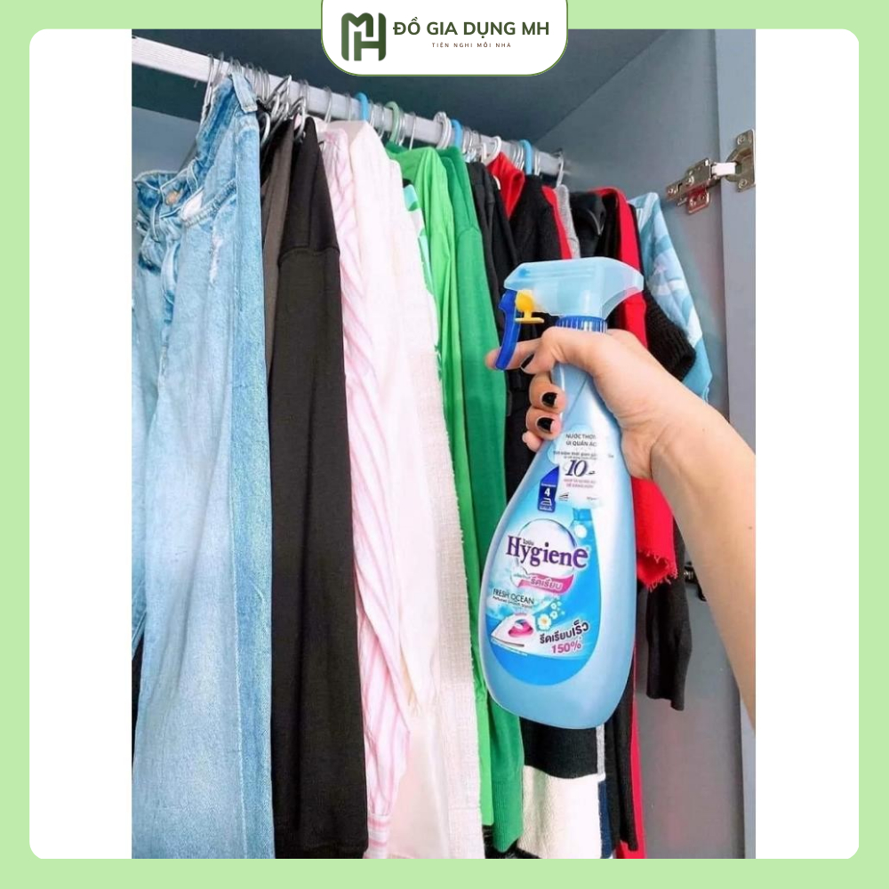 Chai Xịt Ủi Thơm Quần Áo HYGIENE Thái Lan 550ml. Chai xịt ủi thơm quần áo HYGIENE Thái Lan 550ml