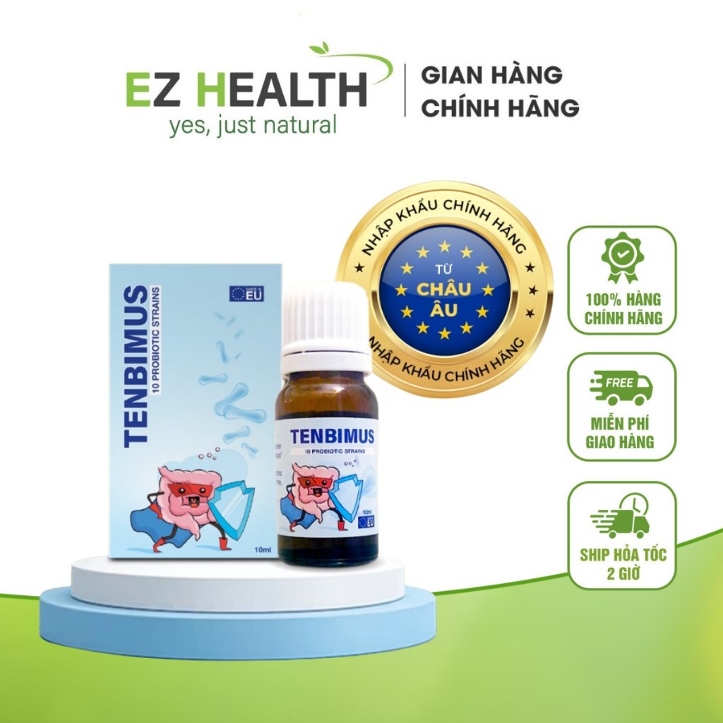 Men vi sinh 10 chủng Tenbimus giúp bổ sung lợi khuẩn, hỗ trợ hạn chế rối loạn tiêu hóa, giúp tăng cường sức khỏe