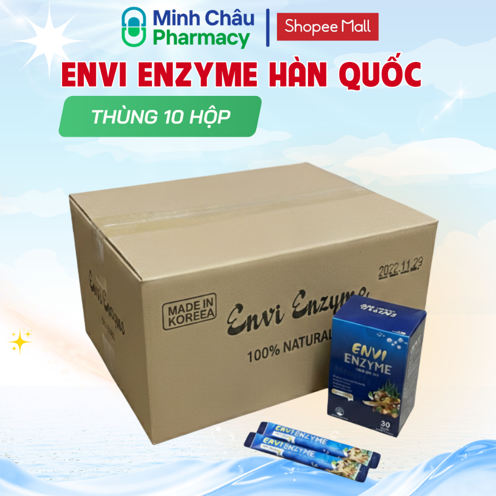 Thực Phẩm Bổ Sung Envi Enzyme Hàn Quốc Japakids, hỗ trợ tiêu hóa, bổ sung năng lượng - Thùng 10 hộp