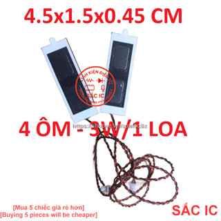 [Âm thanh to+hay] Loa kép chế loa Laptop âm thanh to hay - 6W/cặp - Kích thước DÀI 45MM - RỘNG 15MM - CAO 4.5MM